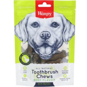 Wanpy Dog Snack Toothbrush Huesitos De Vacuno 100gr