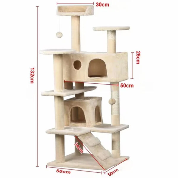 Rascador Play Tower Para Gatos 130cm 5