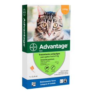 Advantage Pipeta Antipulgas Gato Hasta 4kg