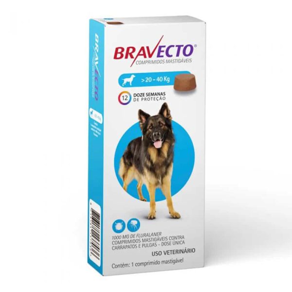 Bravecto Antiparasitario Perro 20 A 40kg