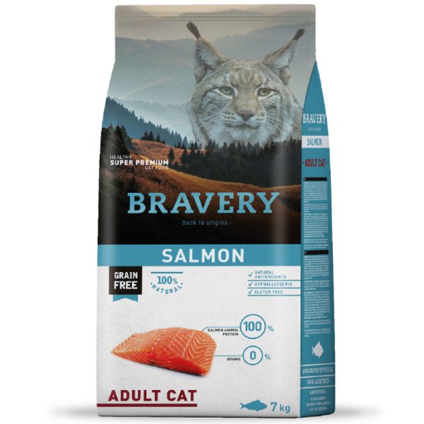 Bravery Alimento Salmon Adult Cat 7kg