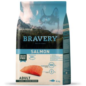 Bravery Alimento Salmon Adult Large Medium Breeds 12kg