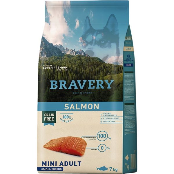 Bravery Alimento Salmon Mini Adult Raza Pequena