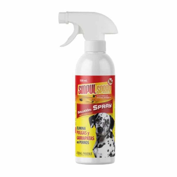 Sinpul Spray Anti Pulgas Y Garrapatas Perros 500ml