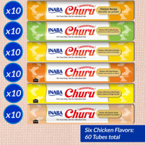 Inaba Churu Snack Gato Mix Sabor Pollo 60 Tubos 3