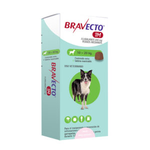 Bravecto Antiparasitario Perro 10 A 20kg 1 Mes