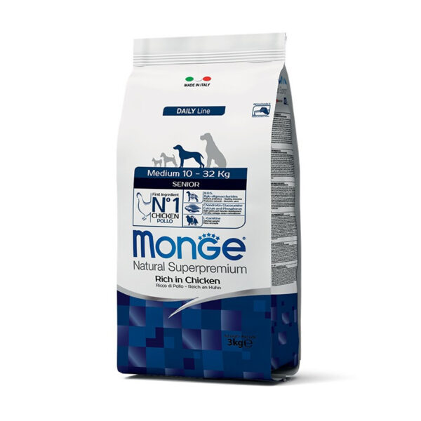 Monge Alimento Medium Senior Chicken 3kg