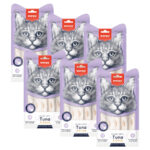 Pack 6 X Wanpy Cat Snack Creamy Tuna Shrimp Atun Camaron 70gr 2