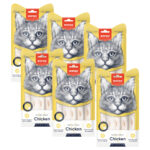 Pack 6 X Wanpy Cat Snack Creamy Tuna Shrimp Atun Camaron 70gr 5