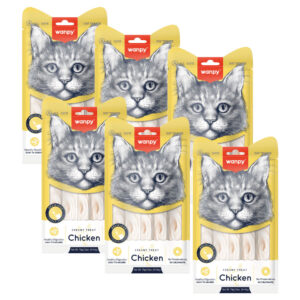 Pack 6 X Wanpy Cat Snack Creamy Tuna Shrimp Atun Camaron 70gr 5