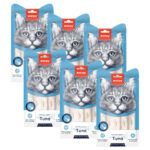 Pack 6 X Wanpy Cat Snack Creamy Tuna Shrimp Atun Camaron 70gr 8