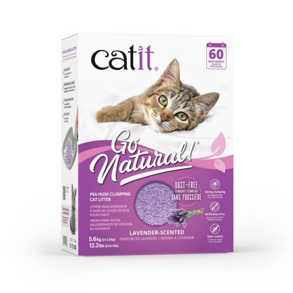 Catit Go Natural Arena Biodegradable Lavanda 56kgs 6