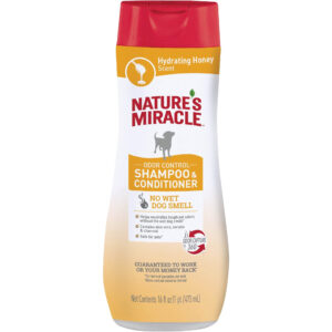 Nature’s Miracle Shampoo Acondicionador Odor Control Miel para Perros, 473ml